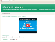 Tablet Screenshot of integrated-thoughts.blogspot.com