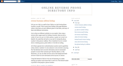 Desktop Screenshot of onlinereversedirectory.blogspot.com
