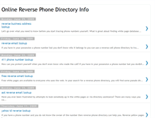 Tablet Screenshot of onlinereversedirectory.blogspot.com