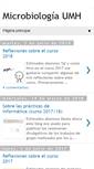 Mobile Screenshot of microbiologiaumh.blogspot.com