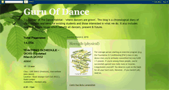 Desktop Screenshot of guruofdance.blogspot.com