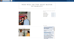 Desktop Screenshot of mayorofmakati.blogspot.com