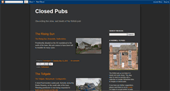 Desktop Screenshot of closedpubs.blogspot.com
