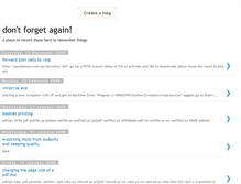 Tablet Screenshot of dont-forget-again.blogspot.com