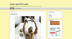 Desktop Screenshot of fit-lads.blogspot.com