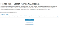 Tablet Screenshot of floridamls.blogspot.com