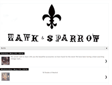 Tablet Screenshot of hawkandsparrow.blogspot.com