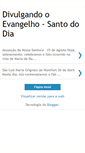 Mobile Screenshot of divulgandooevangelho-santododia.blogspot.com