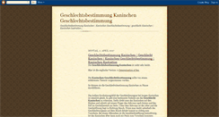 Desktop Screenshot of geschlechtsbestimmung-kaninchen.blogspot.com