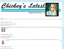 Tablet Screenshot of chickeyslatest.blogspot.com