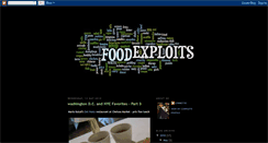 Desktop Screenshot of foodexploits.blogspot.com