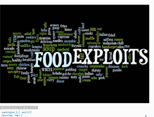 Tablet Screenshot of foodexploits.blogspot.com