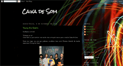 Desktop Screenshot of caixadesom.blogspot.com