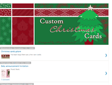 Tablet Screenshot of customchristmascards.blogspot.com