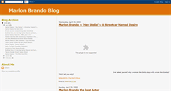 Desktop Screenshot of marlonbrandoblog.blogspot.com