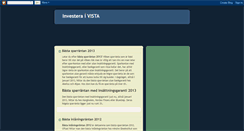 Desktop Screenshot of investera-i-vista.blogspot.com