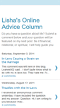 Mobile Screenshot of lishasadvice.blogspot.com
