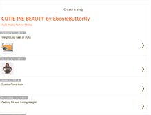 Tablet Screenshot of cutiepiebeauty.blogspot.com