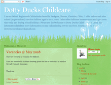 Tablet Screenshot of dottyducks.blogspot.com