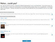 Tablet Screenshot of policecouldyou.blogspot.com