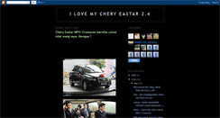 Desktop Screenshot of ilove-cheryeastar.blogspot.com