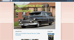 Desktop Screenshot of californiacarspotting.blogspot.com