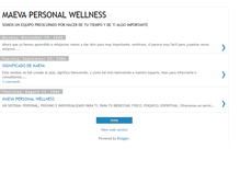 Tablet Screenshot of maevapersonalwellness.blogspot.com