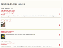 Tablet Screenshot of brooklyncollegegarden.blogspot.com