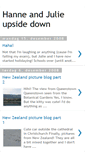 Mobile Screenshot of hanneandjulieupsidedown.blogspot.com