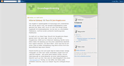 Desktop Screenshot of grundlagentraining.blogspot.com