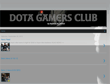 Tablet Screenshot of dotagamersclub.blogspot.com