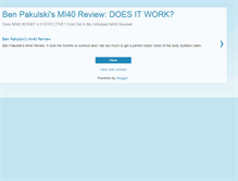 Tablet Screenshot of benpakulskimi40-review.blogspot.com