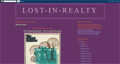 Desktop Screenshot of lostinrealty.blogspot.com