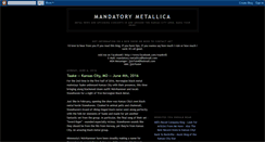 Desktop Screenshot of mandatory-metallica.blogspot.com