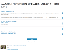 Tablet Screenshot of malaysiabikeweek2.blogspot.com