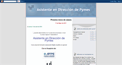 Desktop Screenshot of direcciondepymes.blogspot.com