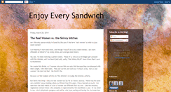 Desktop Screenshot of enjoyeverysandwich-theexperiment.blogspot.com