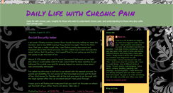 Desktop Screenshot of dailylifewithchronicpain.blogspot.com