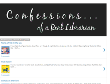 Tablet Screenshot of confessionsofareallibrarian.blogspot.com