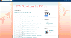 Desktop Screenshot of hcvsolutionsbypvsir.blogspot.com