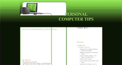 Desktop Screenshot of personalcomputer-tips.blogspot.com