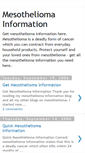 Mobile Screenshot of mesothelioma-information101.blogspot.com