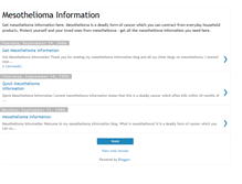 Tablet Screenshot of mesothelioma-information101.blogspot.com