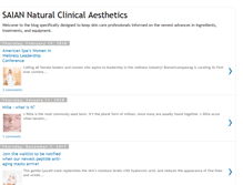 Tablet Screenshot of clinicalaesthetics.blogspot.com