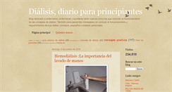 Desktop Screenshot of diariodialisis.blogspot.com