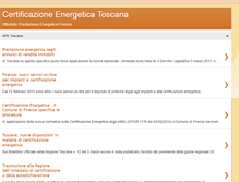 Tablet Screenshot of certificazioneenergeticatoscana.blogspot.com