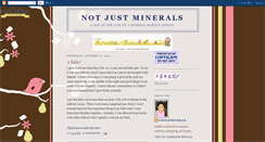 Desktop Screenshot of notjustminerals.blogspot.com