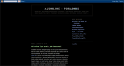 Desktop Screenshot of muonline-poradnik.blogspot.com