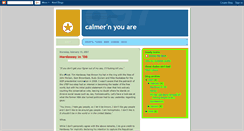 Desktop Screenshot of calmernyouare.blogspot.com