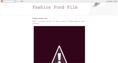 Desktop Screenshot of fashionfoodfilm.blogspot.com